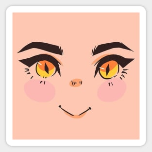 Cute witcher face Sticker